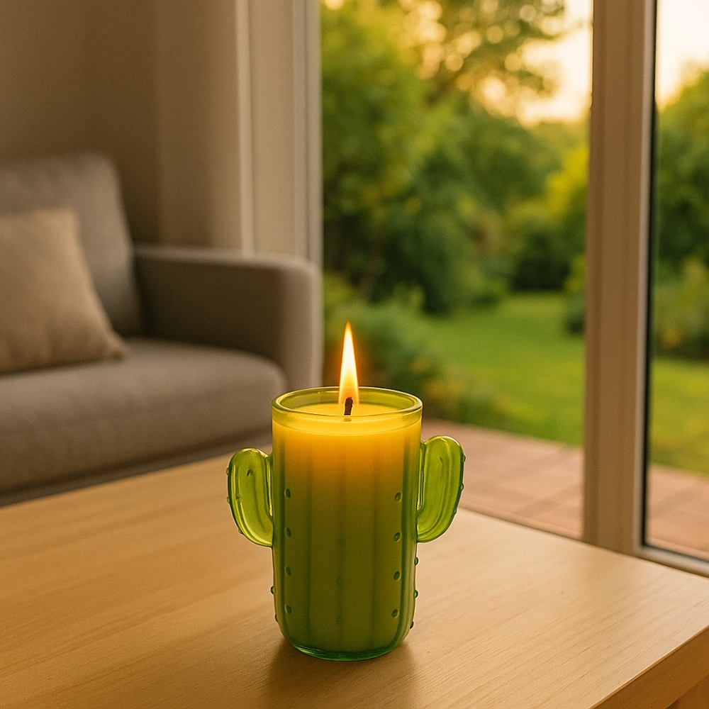 Bougie Citronnelle Cactus en Pot