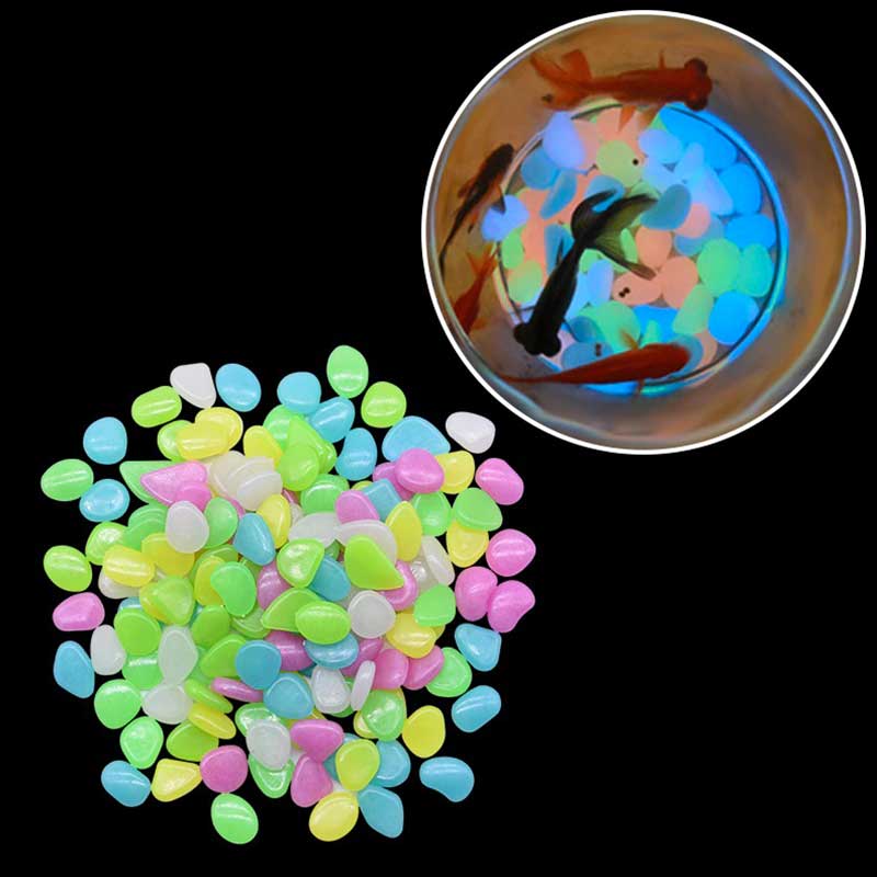 FOSFOSTONI : 100 sassolini decorativi fluorescenti Multicolore