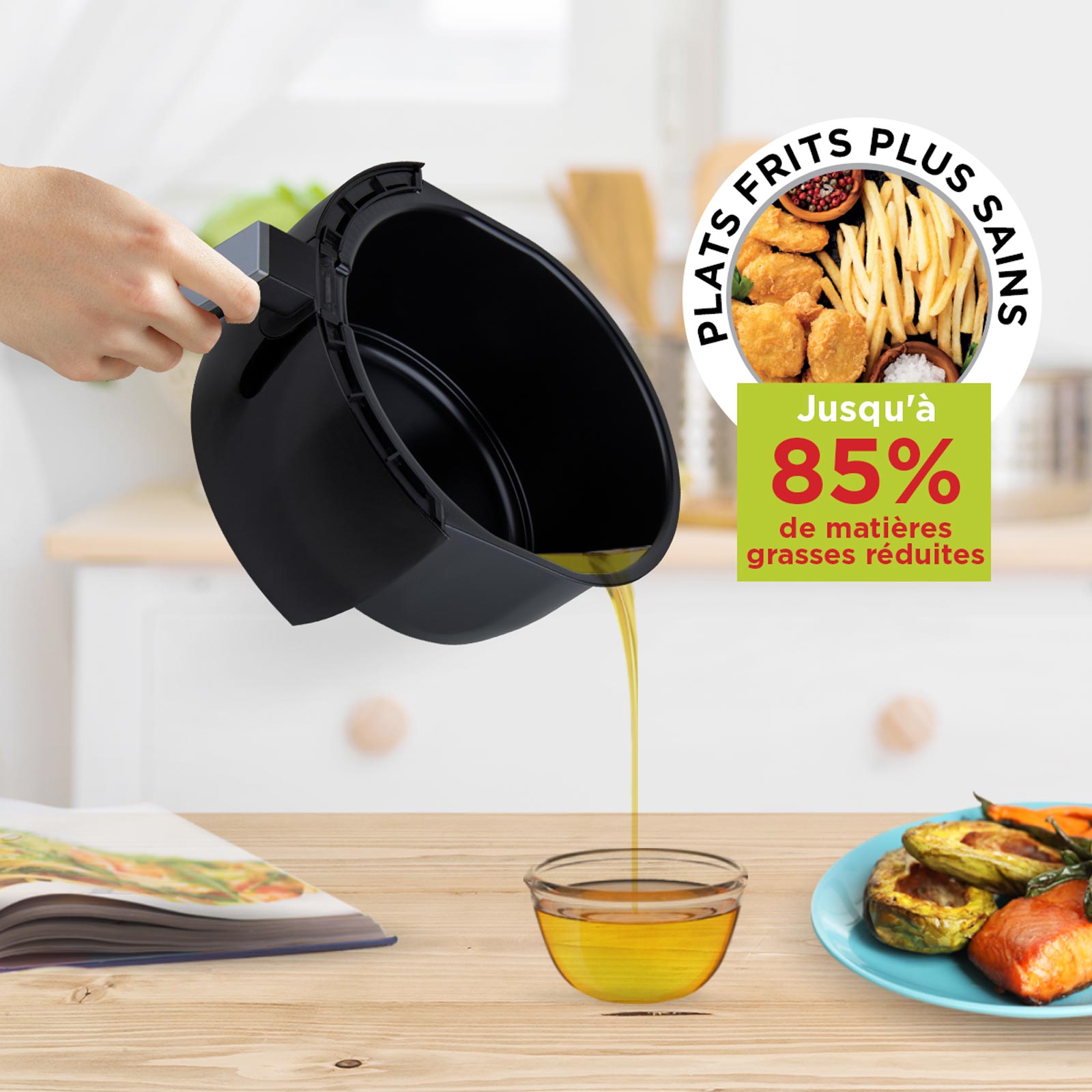 Friteuse à air chaud sans huile Rosmarino 3,5 L 1500W