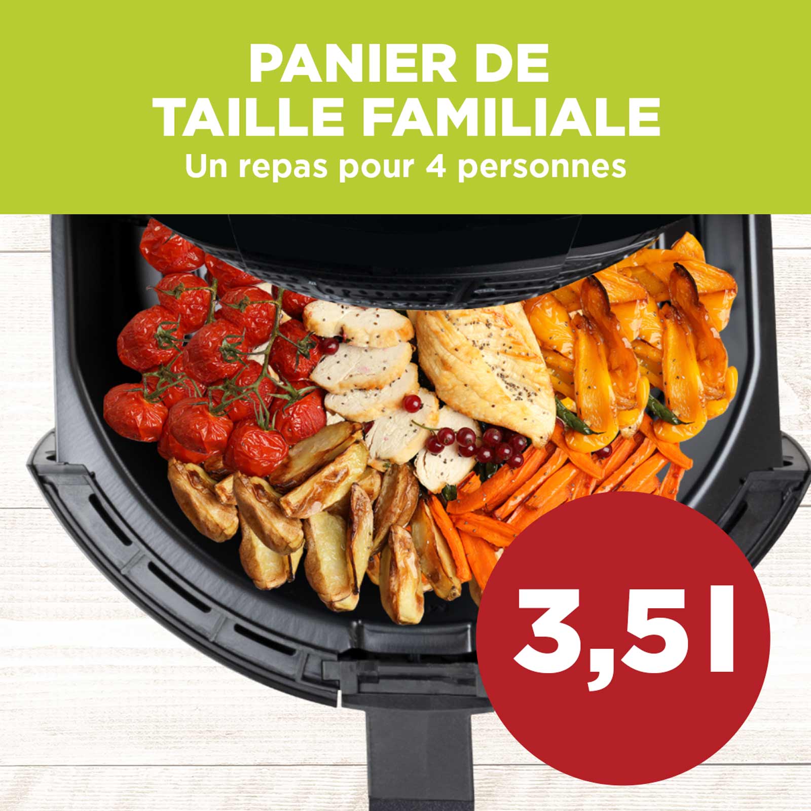 Des frites saines et croustillantes ? Essayez l'Air Fryer Pro Rosmarino !