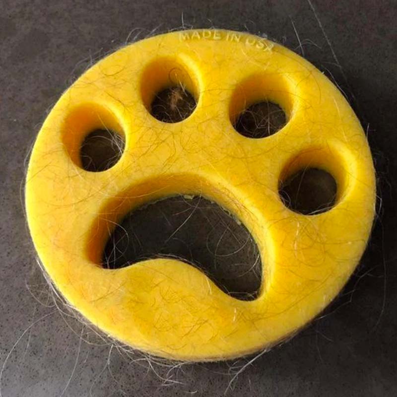 Attrape poils efficace pour machine à laver en forme d'empreinte de patte de chat et de chien - Magic Paw