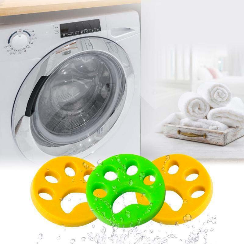 Magic Paw attrape poils pour machine à laver en forme d'empreinte de patte de chien et de chat