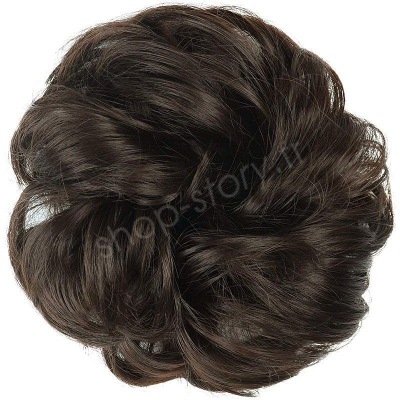 Chignon magique Ajustable Marron foncé