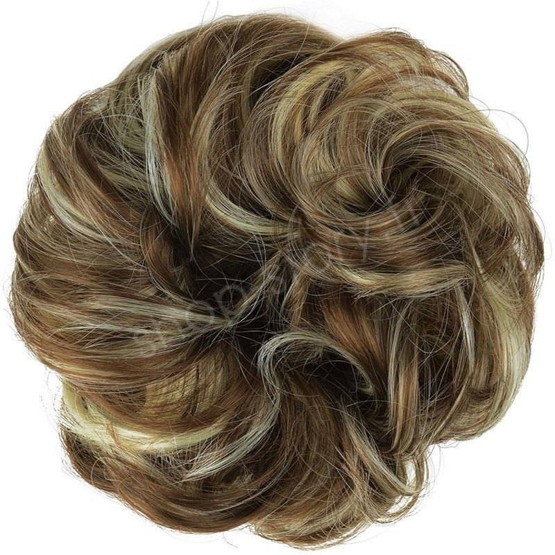 Chignon magique Ajustable Mélange brun cendré