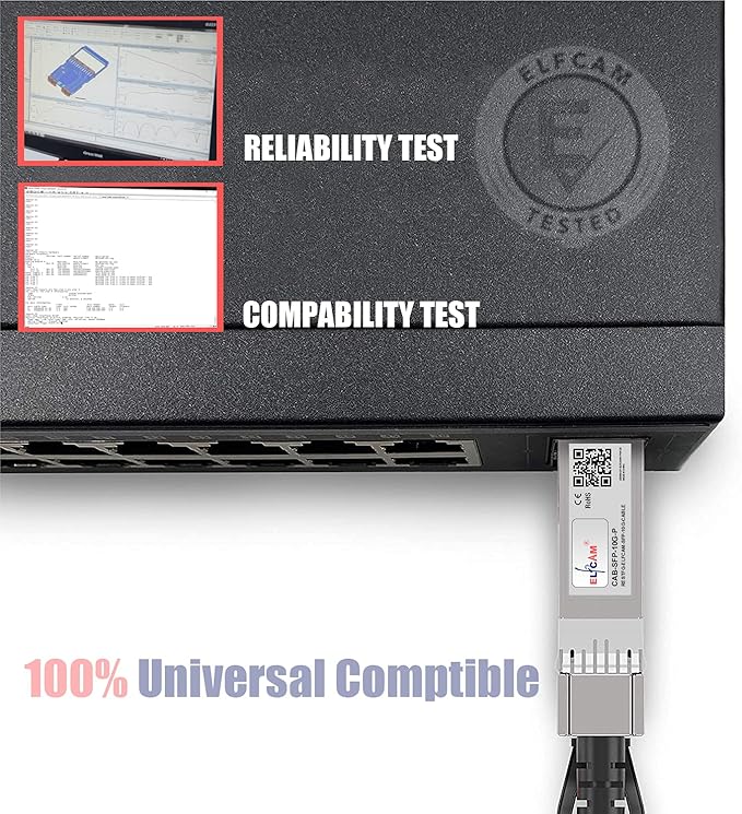Câble Elfcam DAC SFP+ cuivre 10G - vue 2