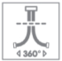 Pictogramme flexible en inox anti-torsion