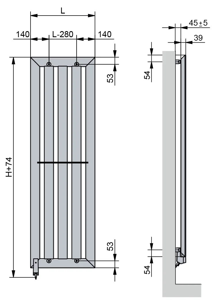 Fixations Karena radiateur Acova