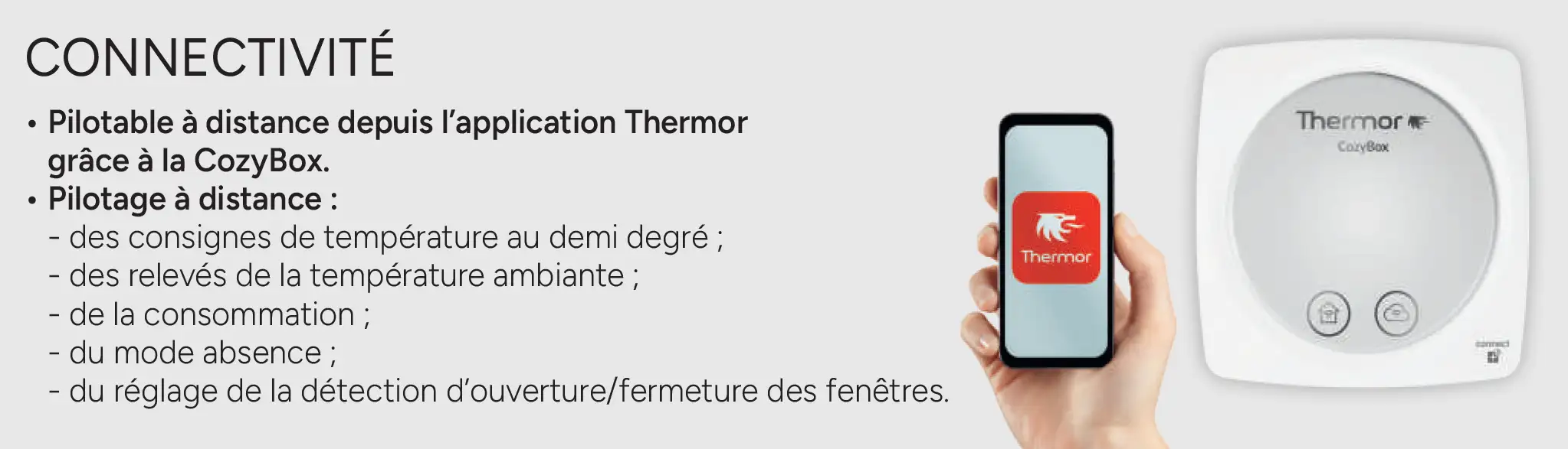 Connectivité du Thermor Kenya 5