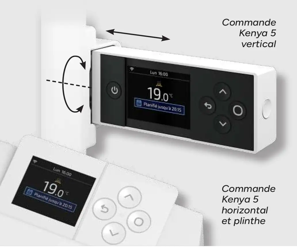 Commande digitale Thermor Kenya 5 Plinthe