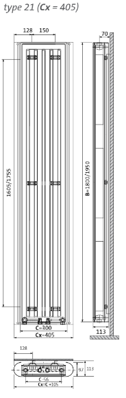 dimensions paros type 21