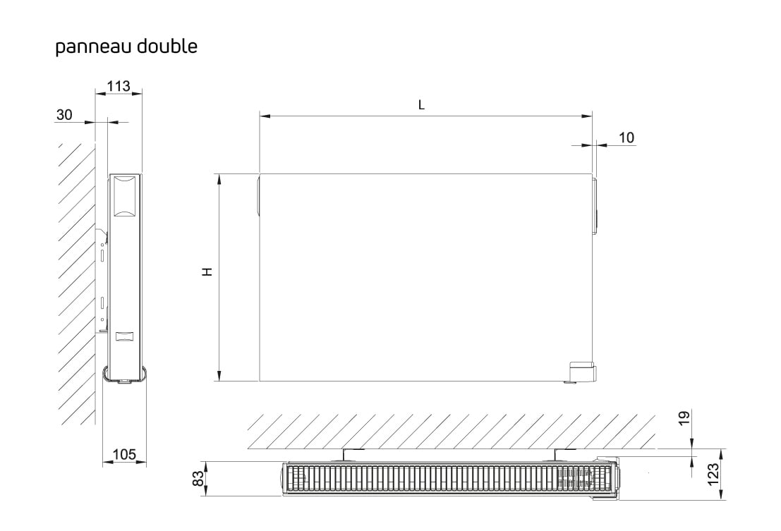 Centrale de programmation Touch E3 - Radiateur électrique