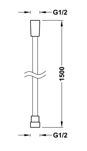 Schéma technique flexible bain/douche