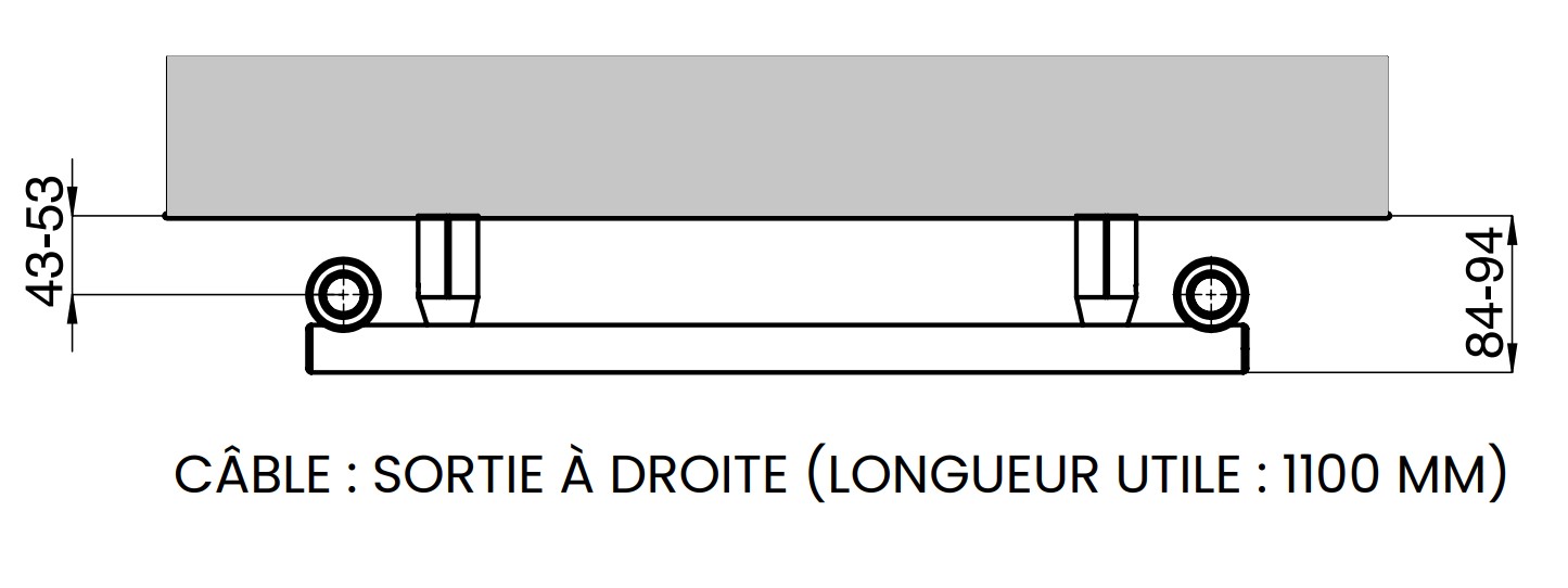 Saillie au mur