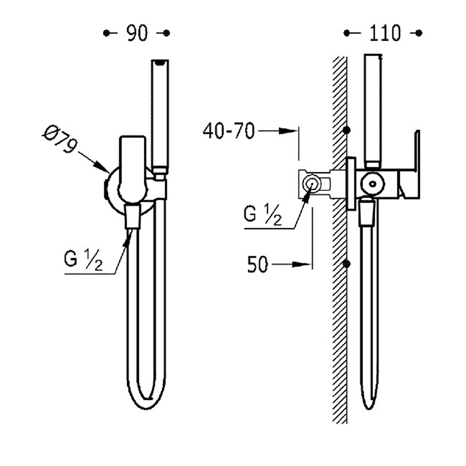 Schéma technique du mitigeur