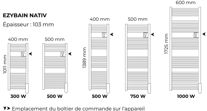 Dimensions Ezybain Nativ