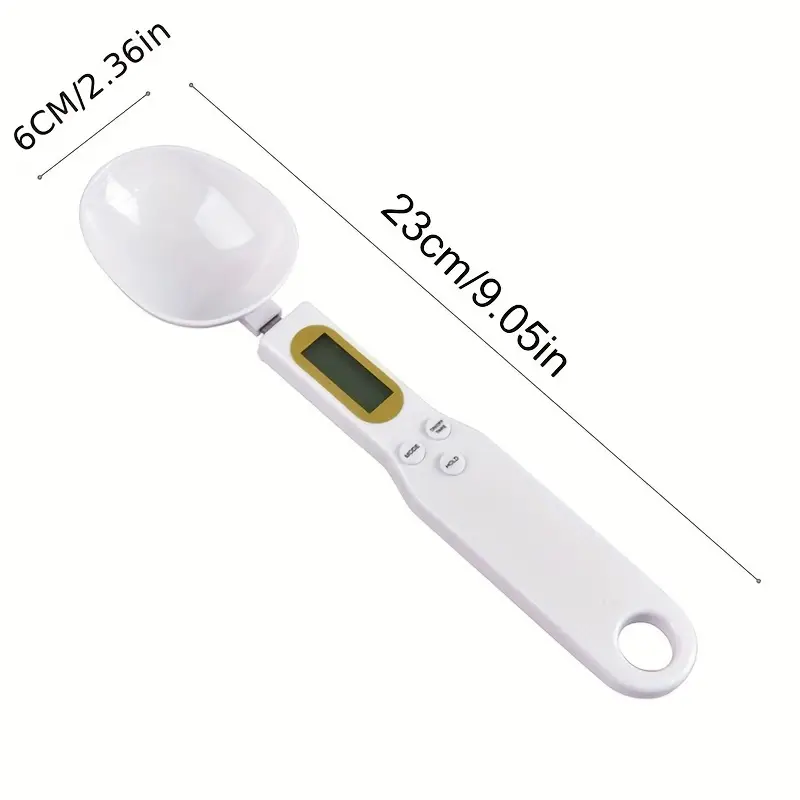 accumeasure digital kitchen scale spoon lcd display 0 1g 500g precision battery powered ideal for cooking baking and portion control details 5