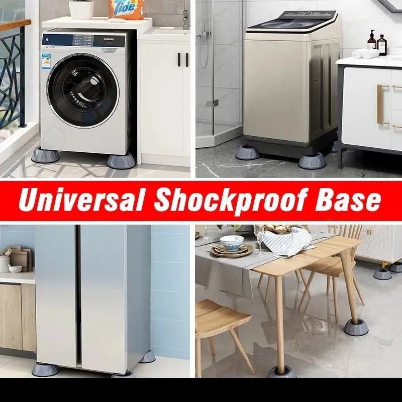 1 2 4pcs floor mat washing machine feet pads non slip shock proof furniture elasticity furniture protectors hardware details 3