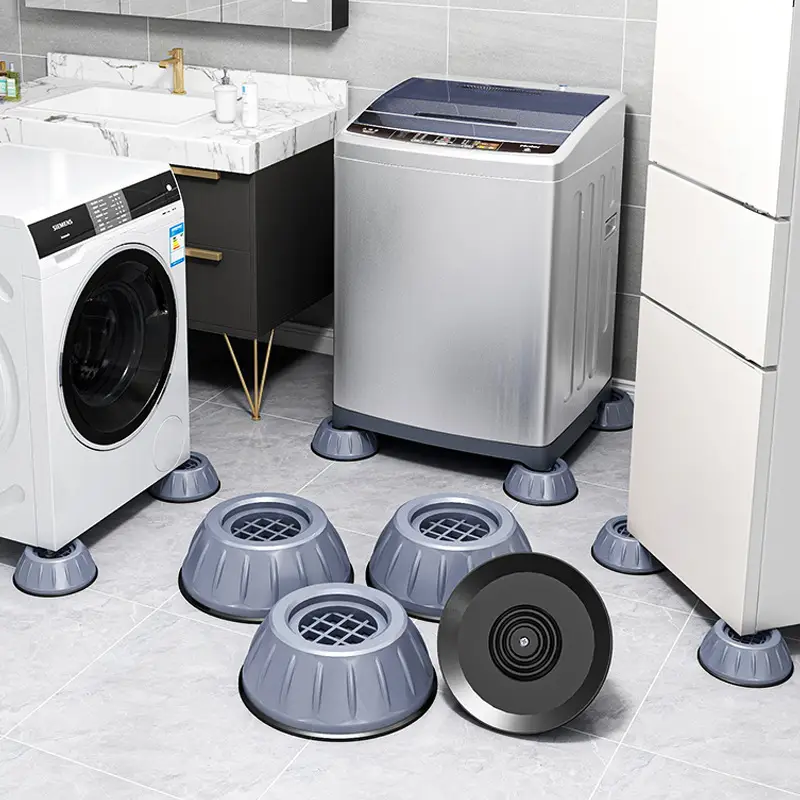 1 2 4pcs floor mat washing machine feet pads non slip shock proof furniture elasticity furniture protectors hardware details 0