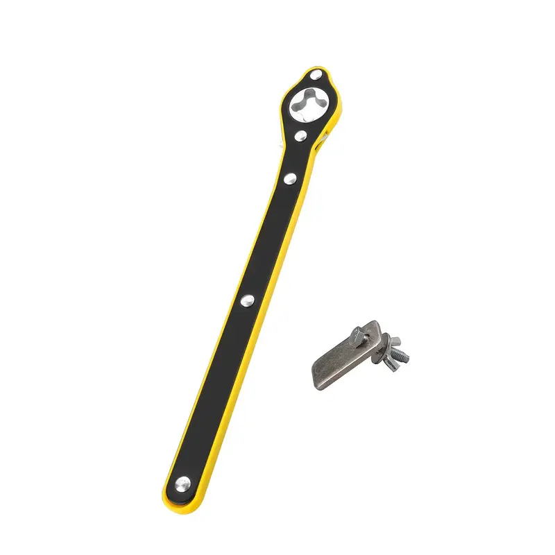 labor saving jack ratchet wrench lug wrench with long handle for tire jack car jack wrench positive reversal knob design for truck cars details 1
