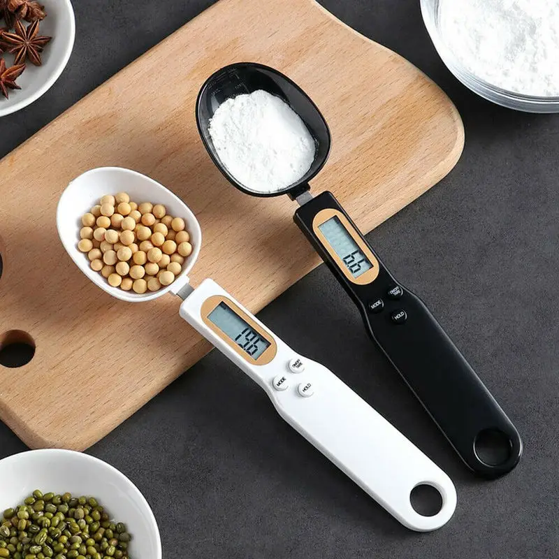 accumeasure digital kitchen scale spoon lcd display 0 1g 500g precision battery powered ideal for cooking baking and portion control details 1