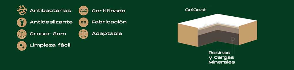 Plato De Ducha Resina Nueva Textura Pizarra Crema 1013 - Modelo Vega - Gresinex Medidas Platos De Ducha: 70x80 -Hogar Baño Tienda AAHKMJXYDAFdJAOAIMEbOAchewfNXV8JnpbC6va1E8ezM3r8qQNabs6GNkYIda4VAAapsXkkNf09Z Co7fMVHEkv