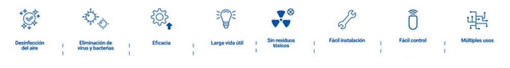 Características de la Cortina de Aire UVC