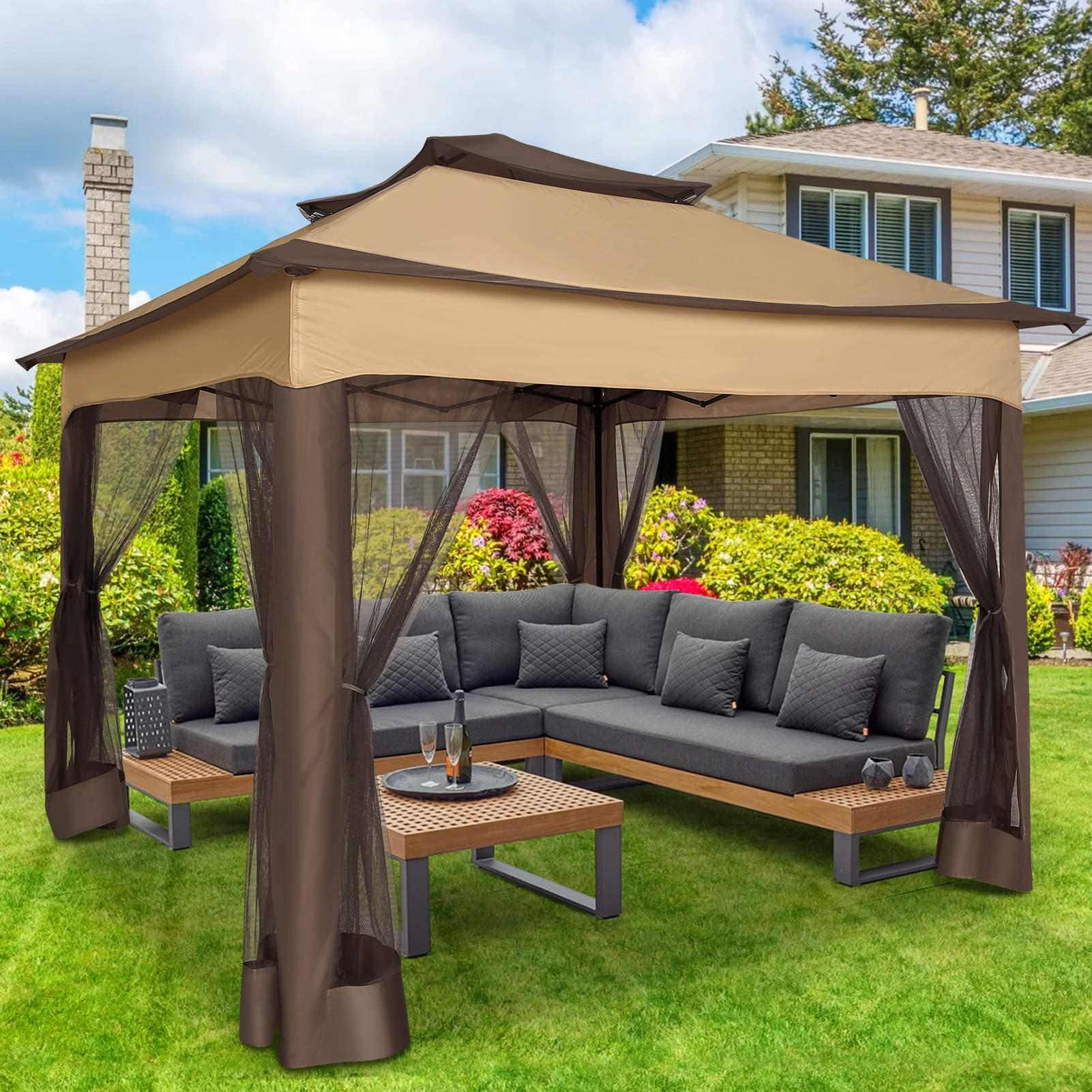 3x3m Tonnelle Pliante De Jardin Imperméable Extérieure Avec Moustiquaire - Pavillon Anti-UV Pour L'ombre Et La Pluie Avec Gaze Et Sac De Transport - Pour Patio, Jardin, Terrasse, Brun+Café -Promos Garde Plante Boutique AAHKMJXYDAFdJAOAIMEbOAchf9L3lWnVlqfwLHgeJwPlHatq4QdflIuXL330w15i2srf76ya DNFLQJZ69kVfm0h0Bq 0Hnj0G9Rnt3hcrOmNIrTzYqedCwjgrsfff5h9F4=