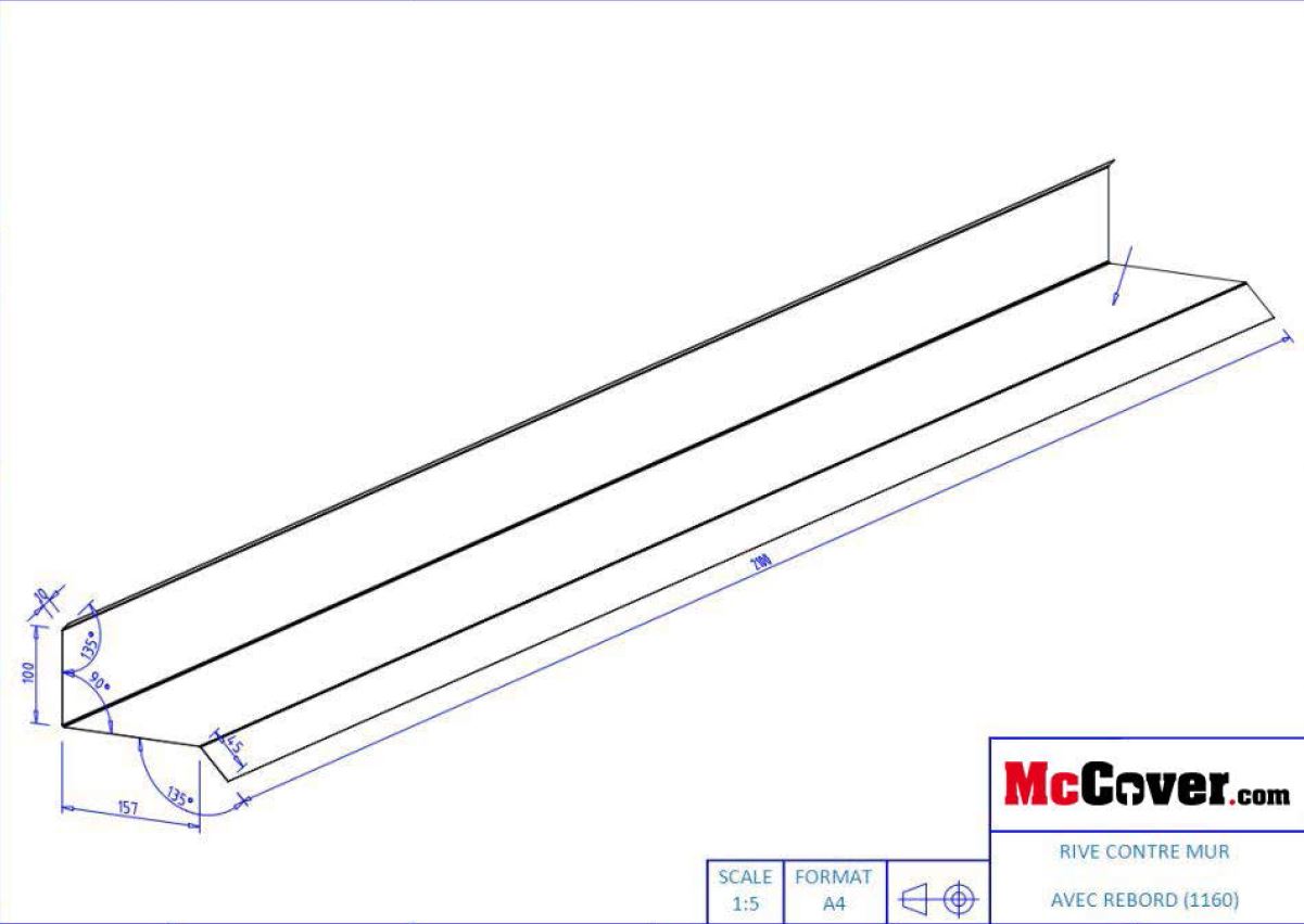 Rive contre mur mccover