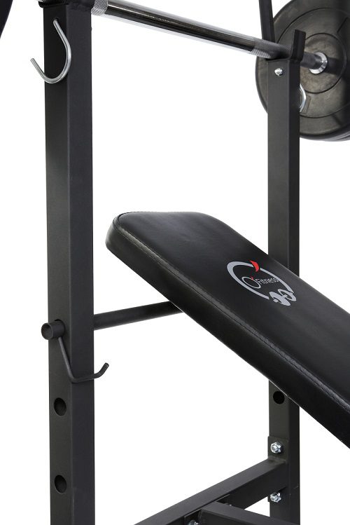 Banc de musculation avec poste jambe - Barre et 20 Kg de poids inclus - O'Fitness - Maison/appartement - image 1