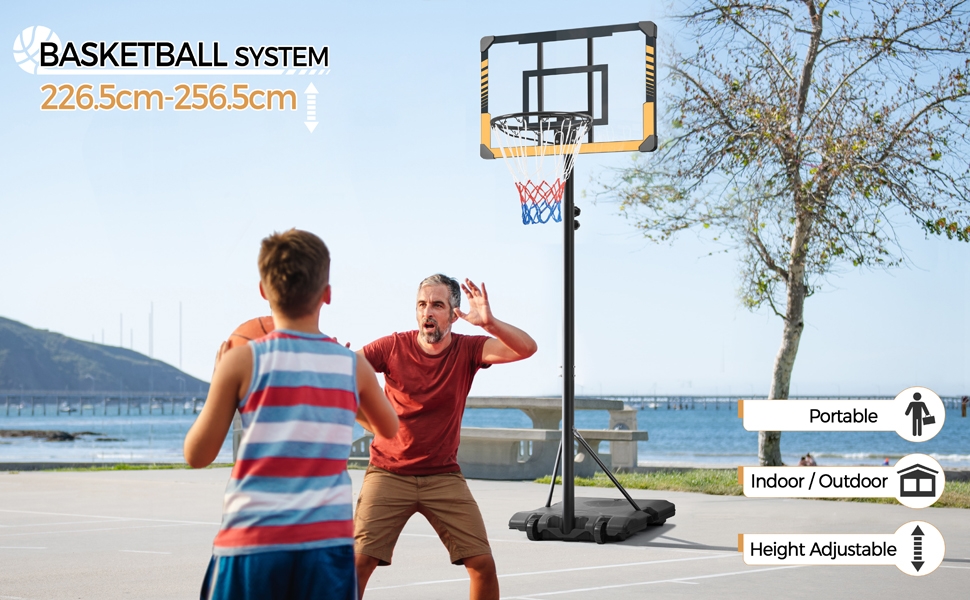 Portable Basketball Net Yaheetech Portable Basketball Hoop Revew ...