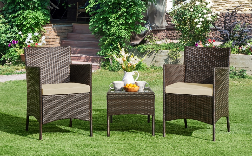 Salon de Jardin en Osier