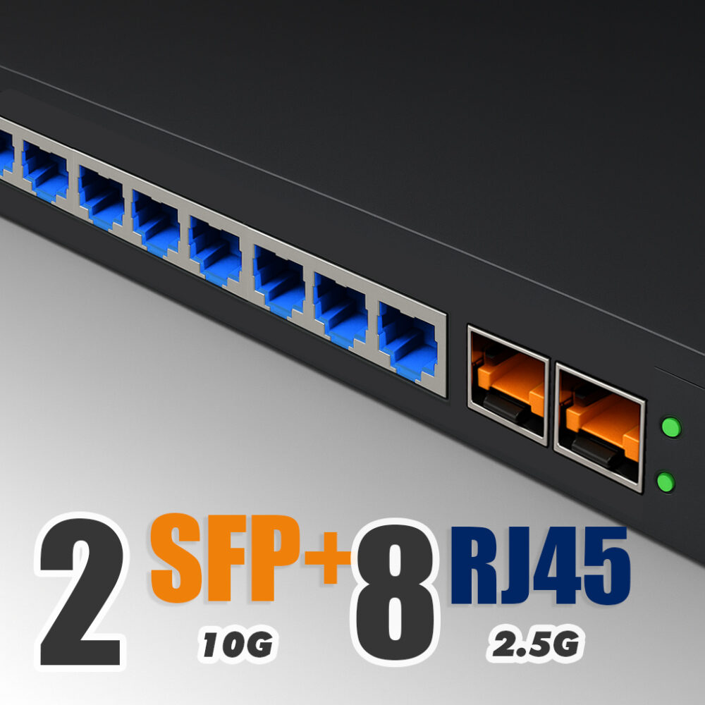 10GbE Switch Front View