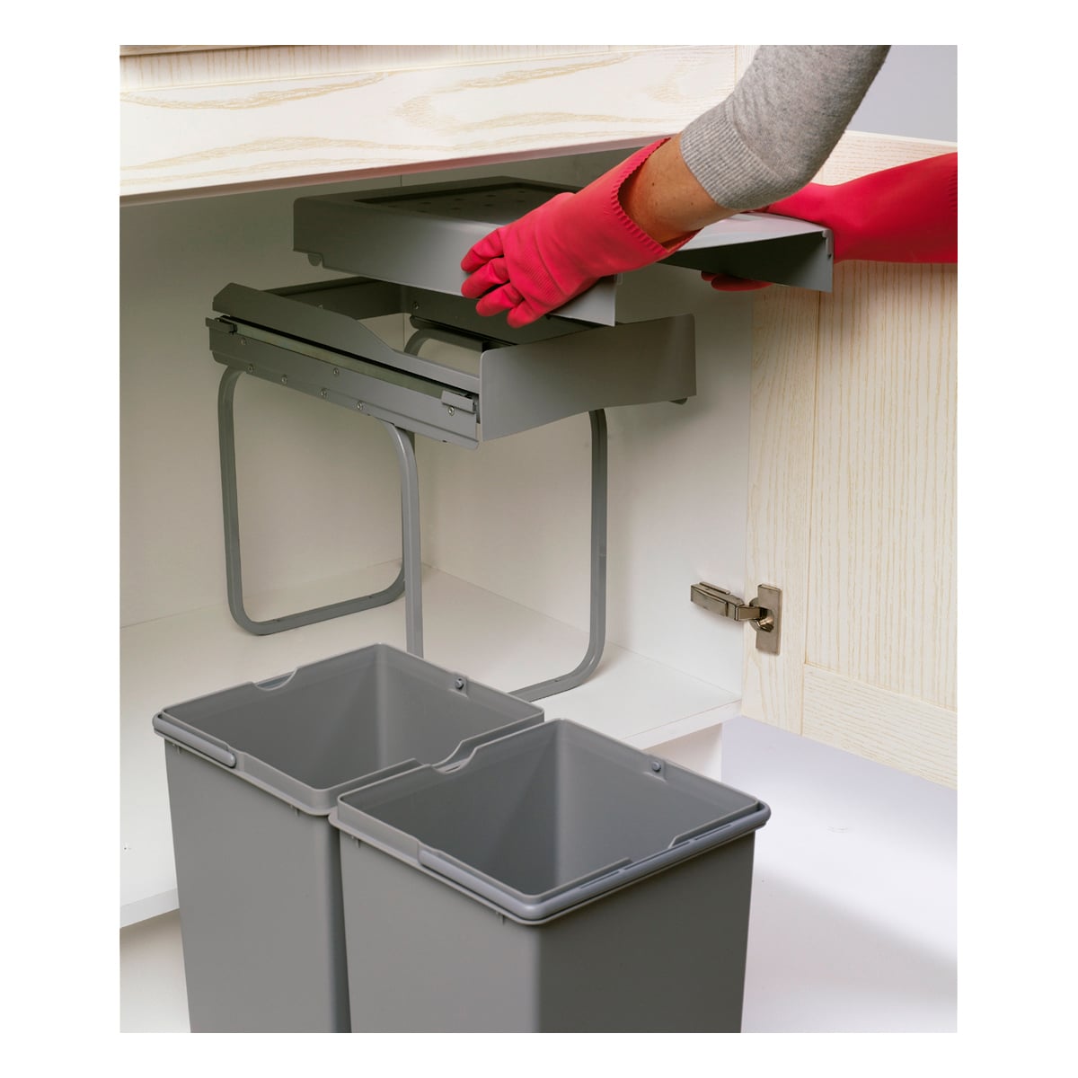 Cubo Lombardo Gris M40 2X16L - Imagen 3