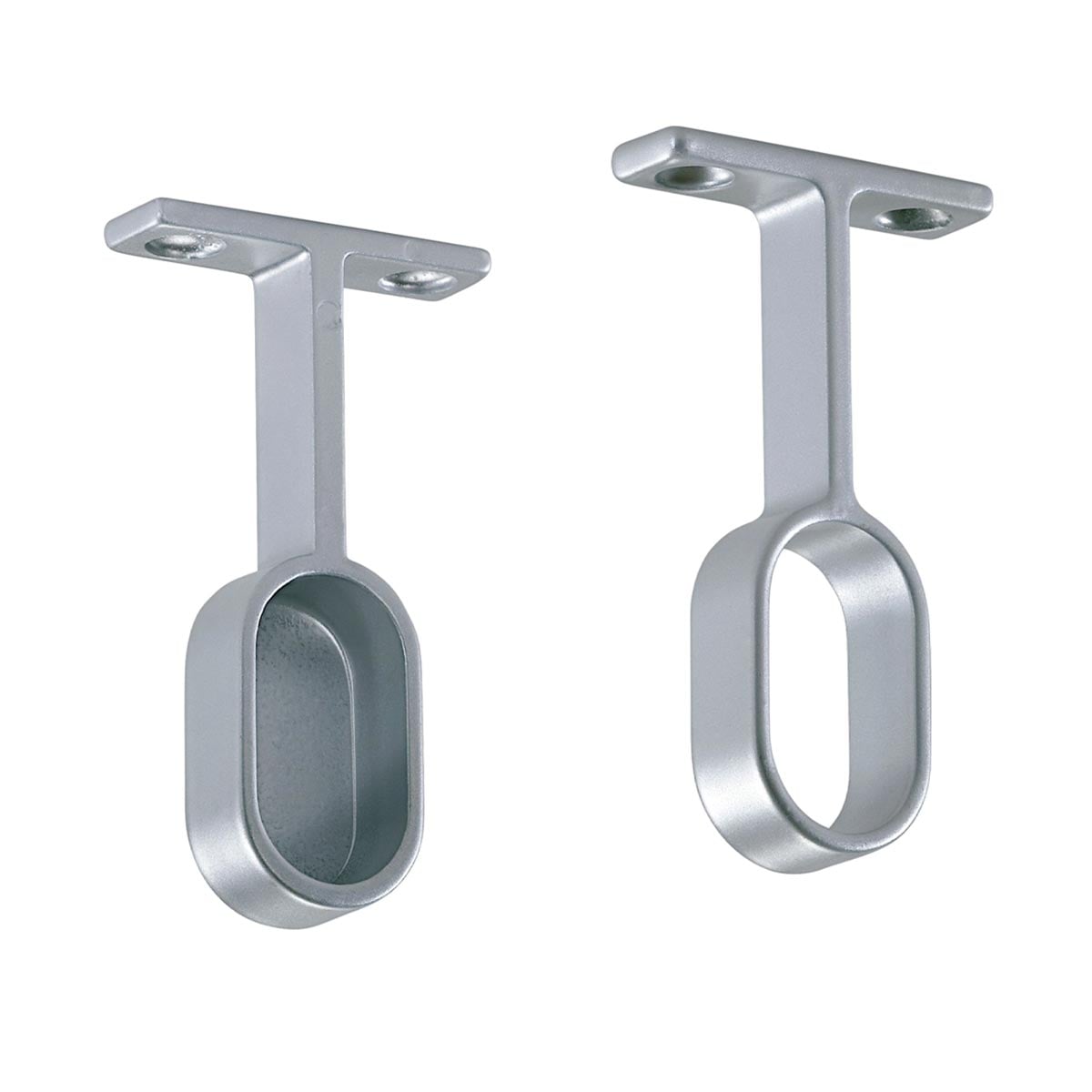 Soporte Barra Techo Lateral 30X15 Cromo Mate 1