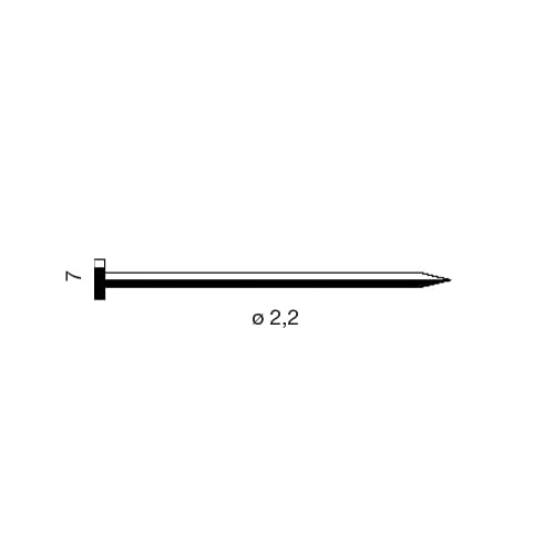 Punta 2.2-T.25 mm Millar