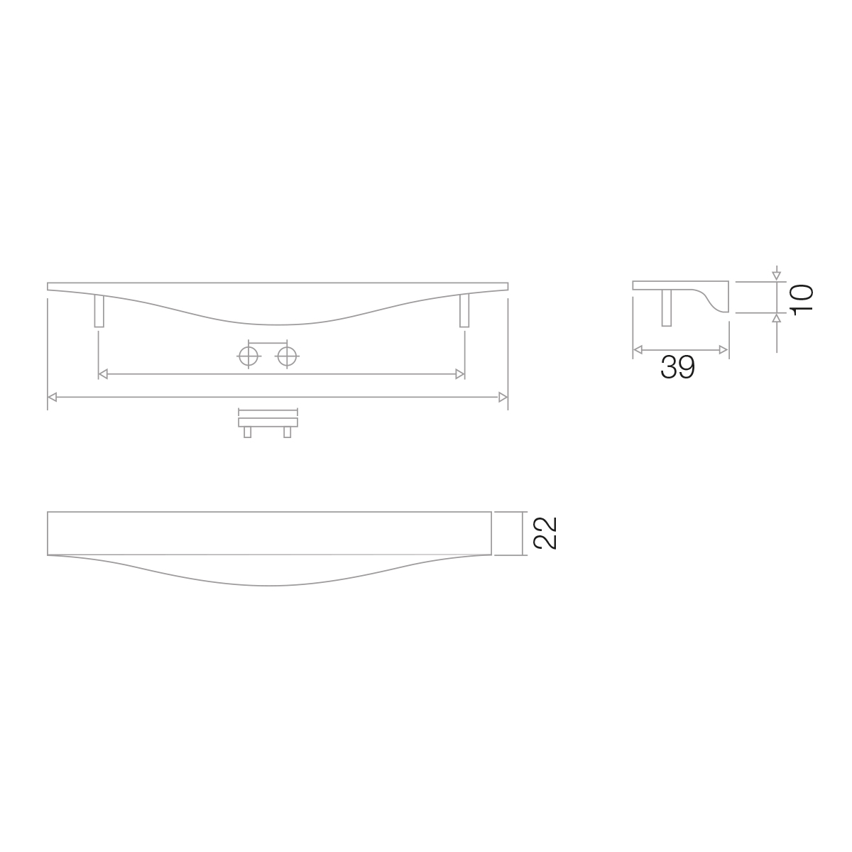 Asa 280 mm R.830 Modelo Turin Cromo Brillo