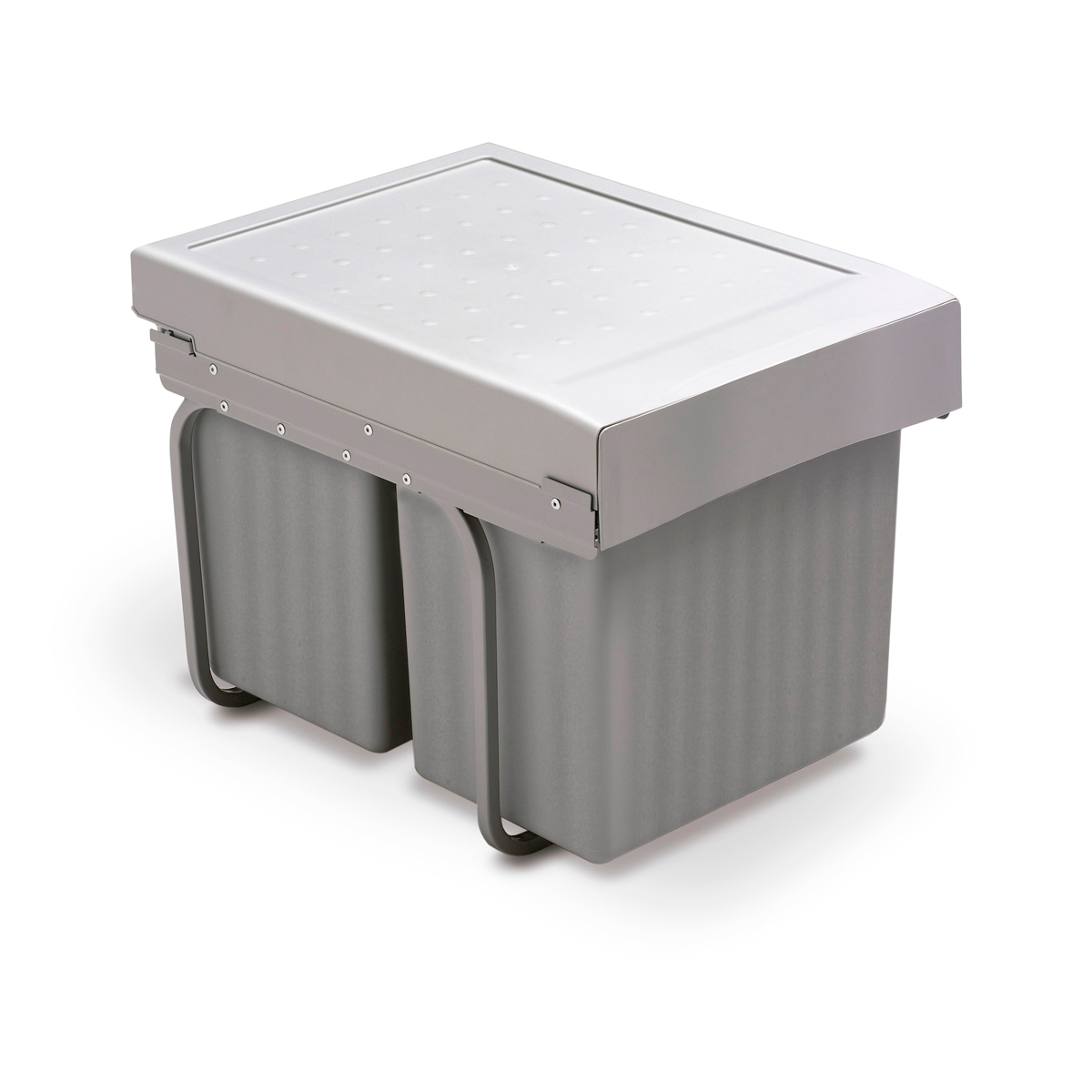 Cubo Lombardo Gris M40 2X16L - Imagen 2
