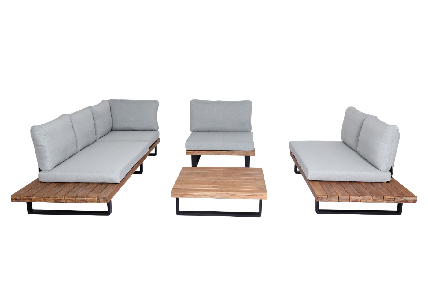 Jardin ensemble avec fauteuil HWC-H54 vue de face séparée