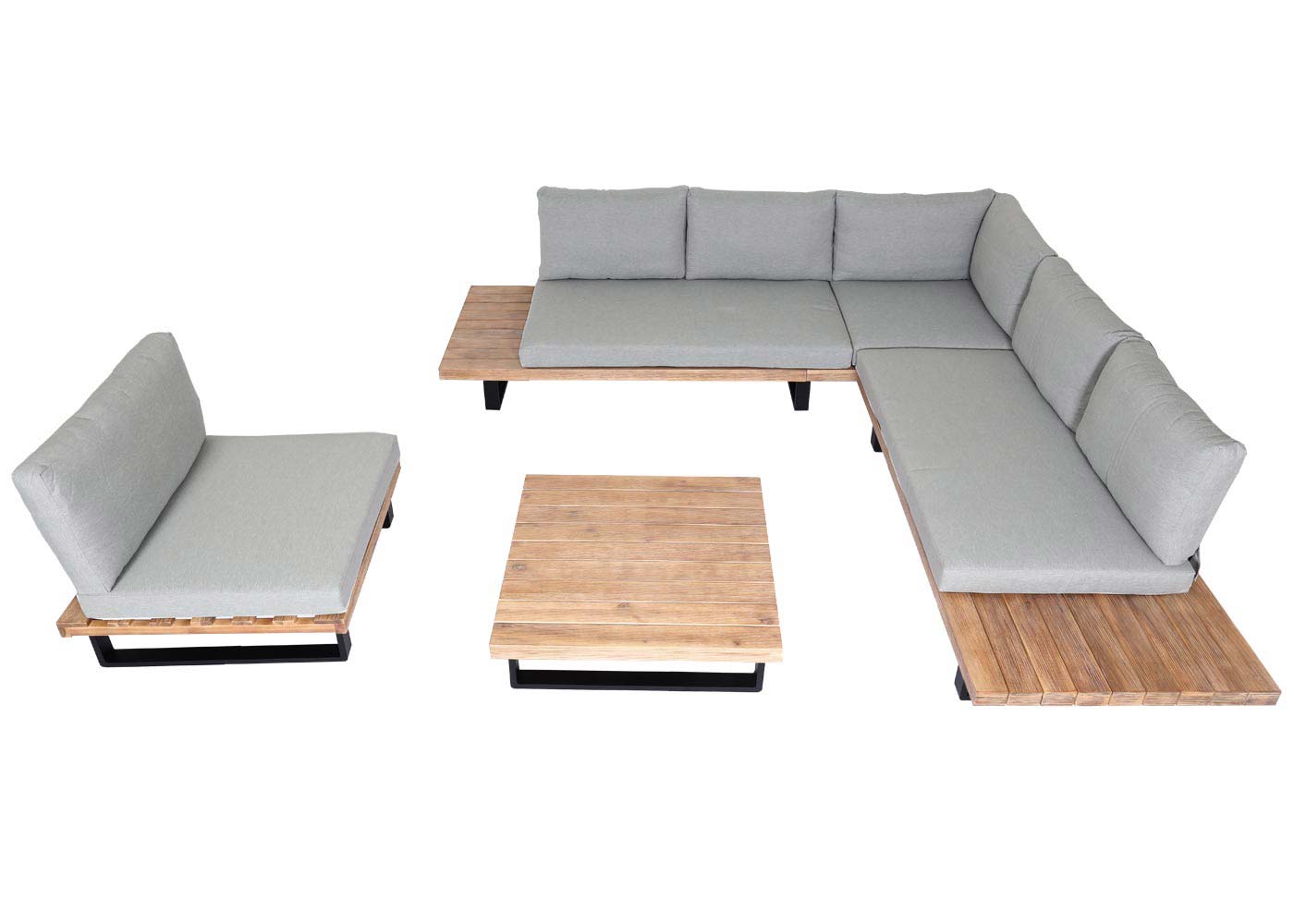 Ensemble de jardin avec fauteuil HWC-H54 vu d'en haut