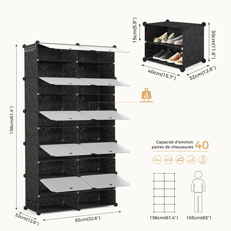 Armoire de rangement modulable Mondeer