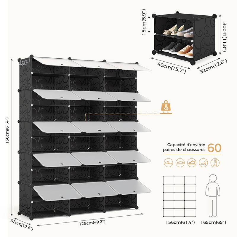 Armoire de rangement modulable Mondeer