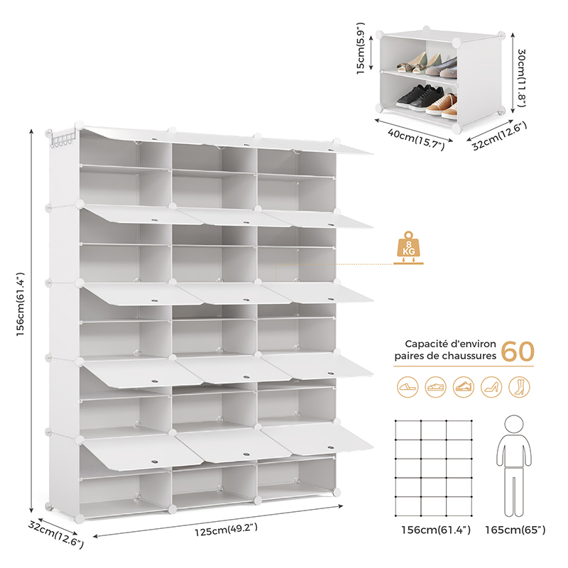 Armoire de rangement modulable Mondeer