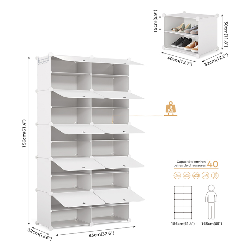 Armoire de rangement modulable Mondeer