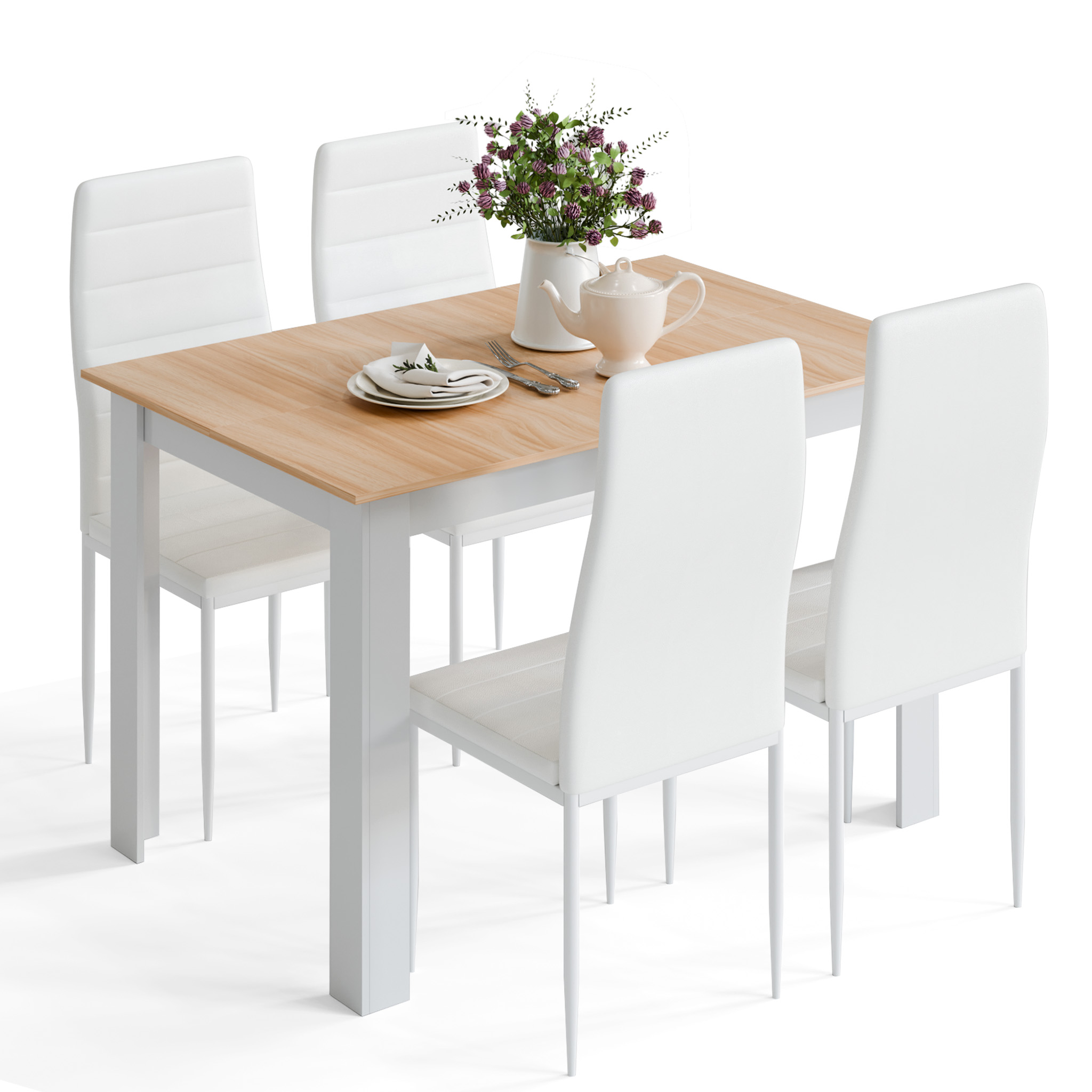 table a manger avec 4 chaises