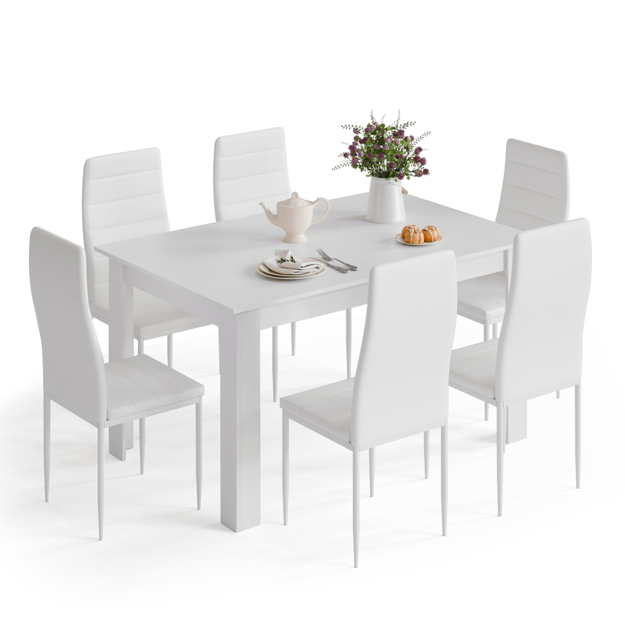table a manger avec 6 chaises