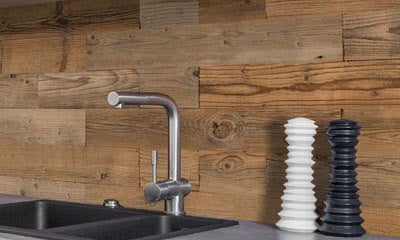decoración de pared de madera