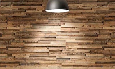 decoración de pared madera