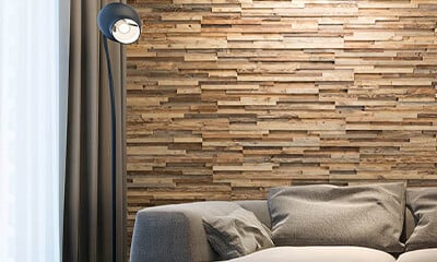 Revestimiento de Paredes de Madera Anthracite Panel Decorativo de