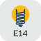 Culot E14 - Vis de 14mm