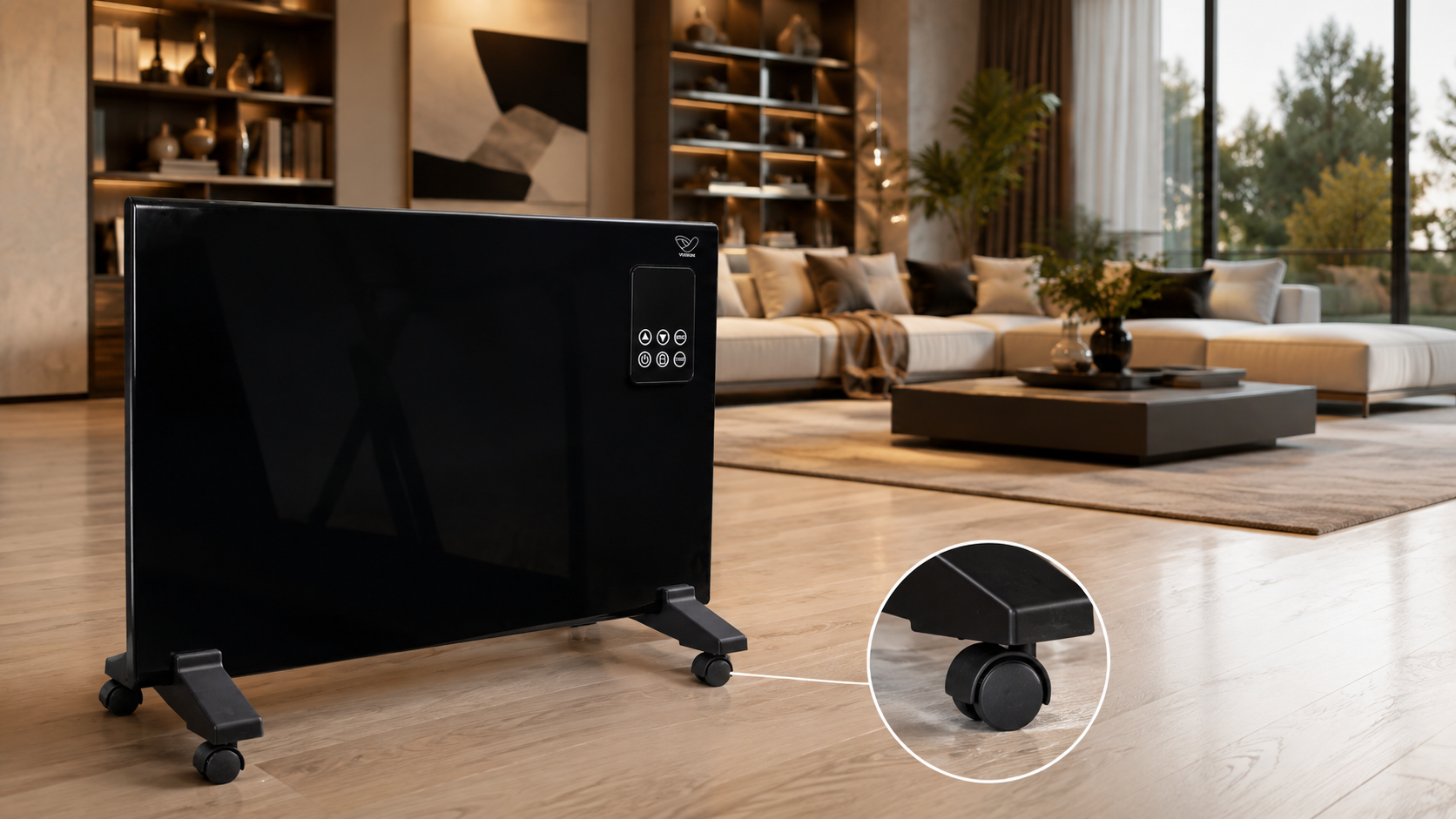 Radiateur électrique ALUMIA CONNECT contrôlable et programmable par smartphone